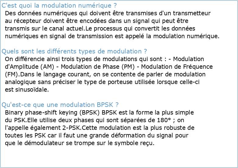 La Modulation/Démodulation Numérique sous MATLAB SIMULINK