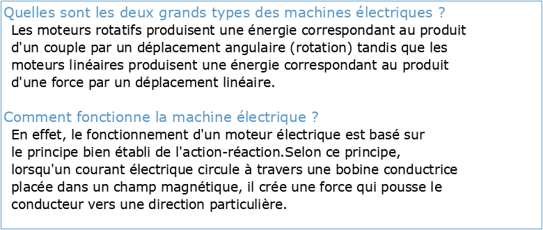 Modélisation et Commande des Machines Electriques
