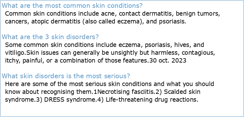 Common skin conditions explained