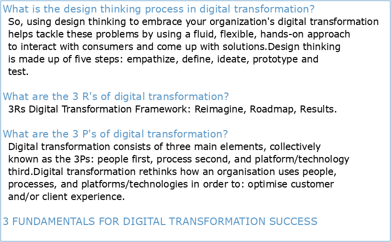 Design Thinking for Digital Transformation: Reconciling