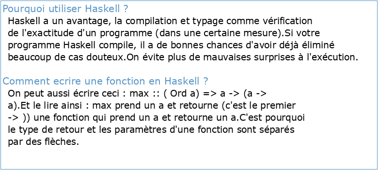 Présentation de Haskell