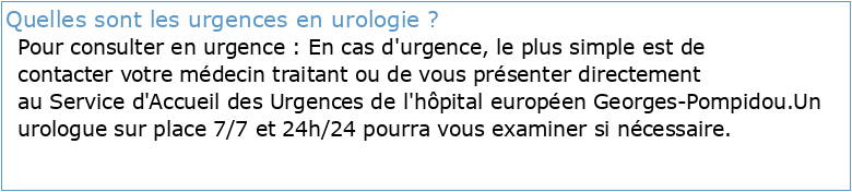 Les urgences urologiques en milieu hospitalier universitaire à Dakar