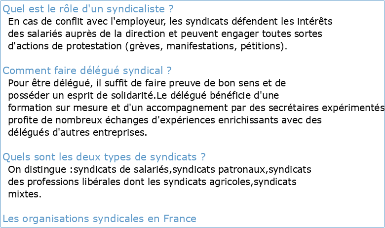 UN GUIDE SYNDICAL