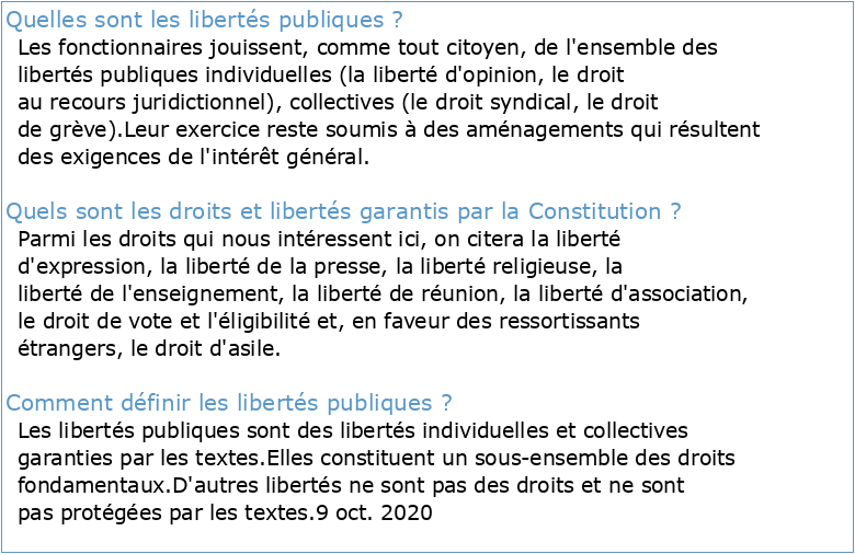 les libertes publiques entre constitution et legislation