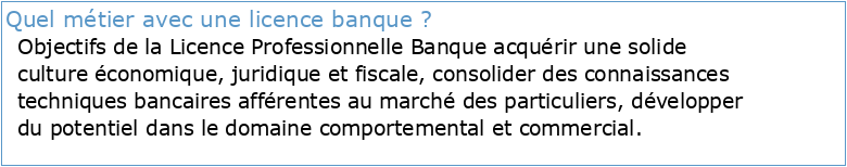 L3  Parcours Banque finance assurance
