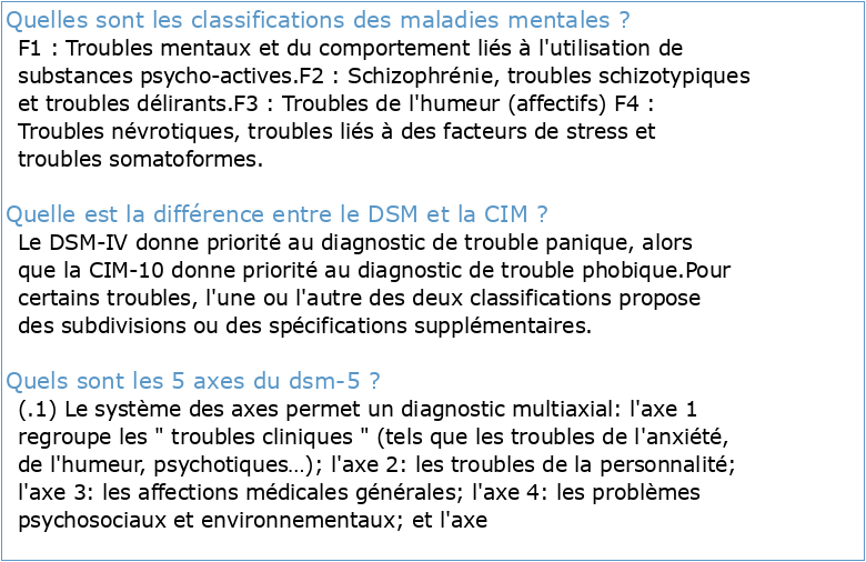 Classification française des troubles mentaux de l'enfant et de l
