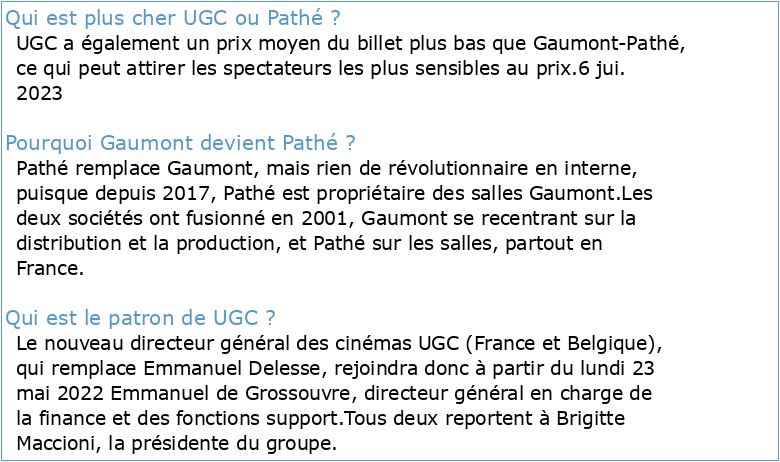 CGR MK2 Pathé-Gaumont et UGC : Diversification des activités et