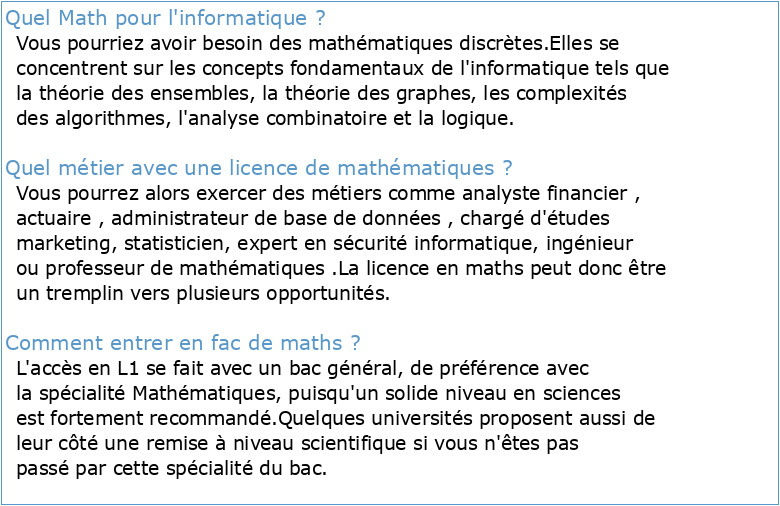 UFR de Mathématiques et Informatique