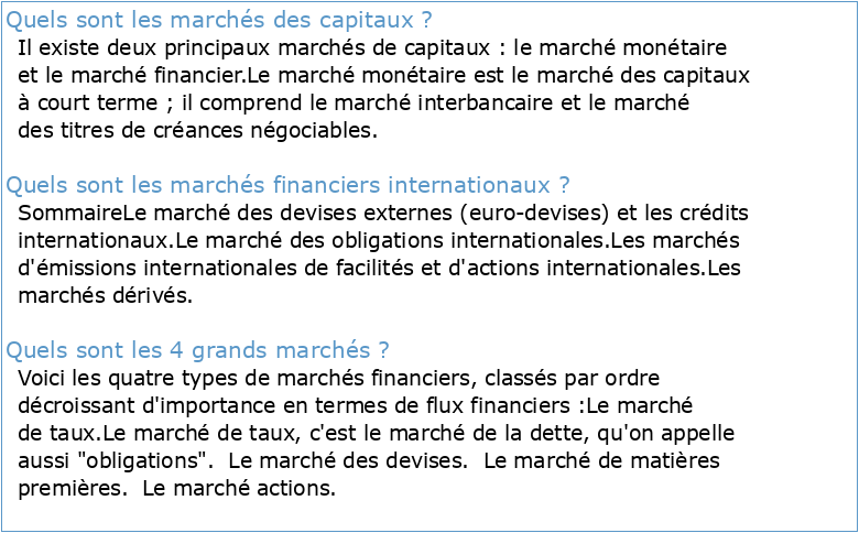 VII March”s internationaux des capitaux
