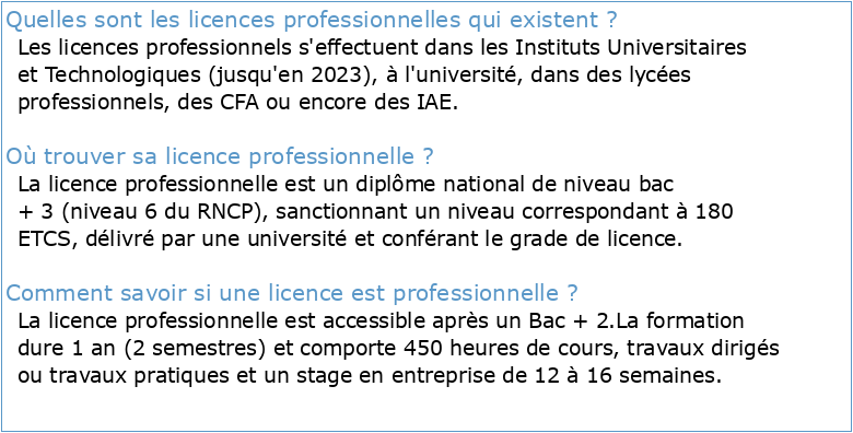 liste Licences Professionnelles ()pdf