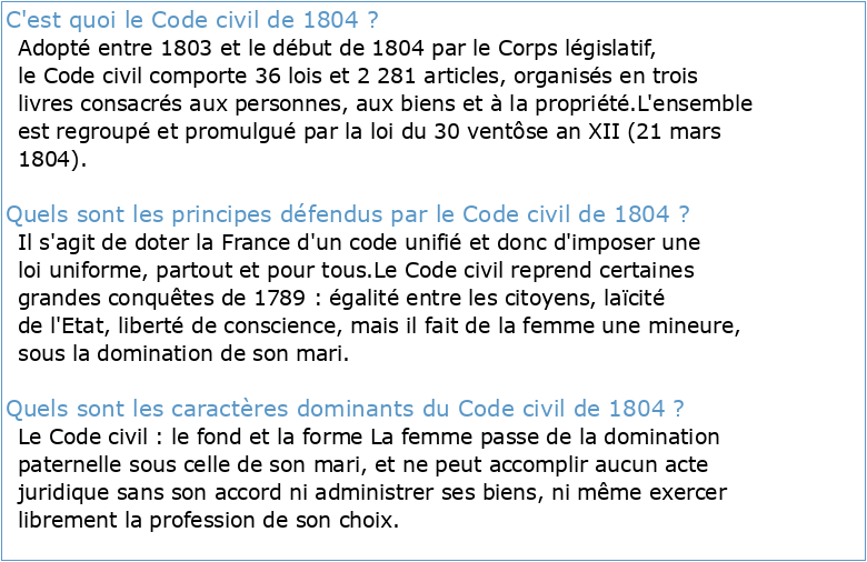 France Code civil des français : éd originale et seule officielle 1804