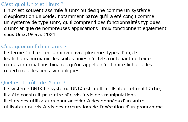 sous Unix/Linux
