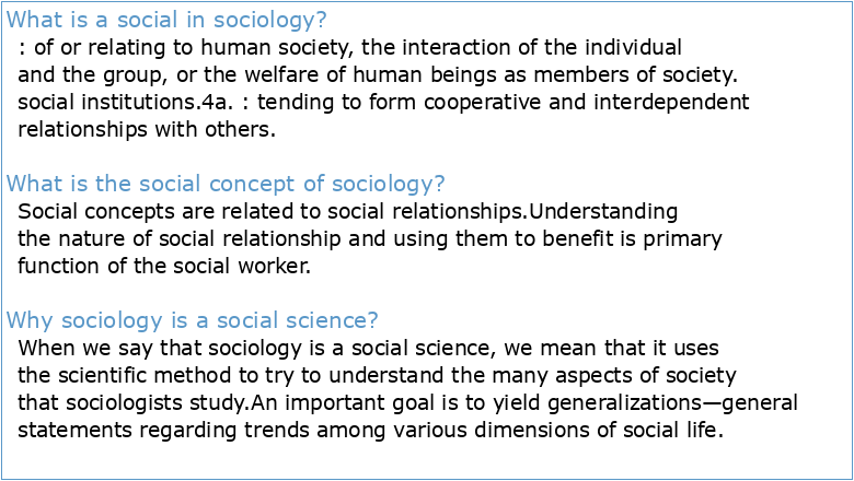 Sociology (SOCI)