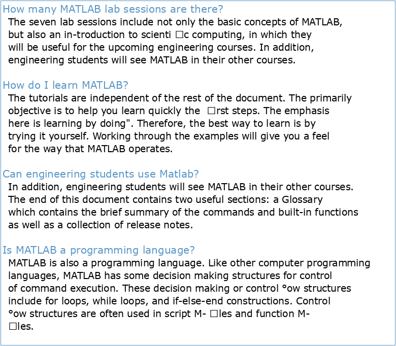 Experiment No ( 1 ) Introduction to MATLAB