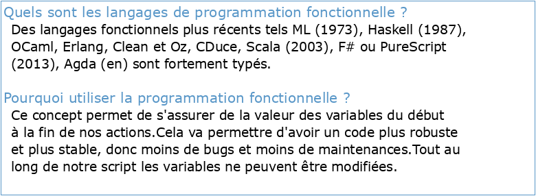UE INF5011 Programmation 3 Programmation Fonctionnelle et