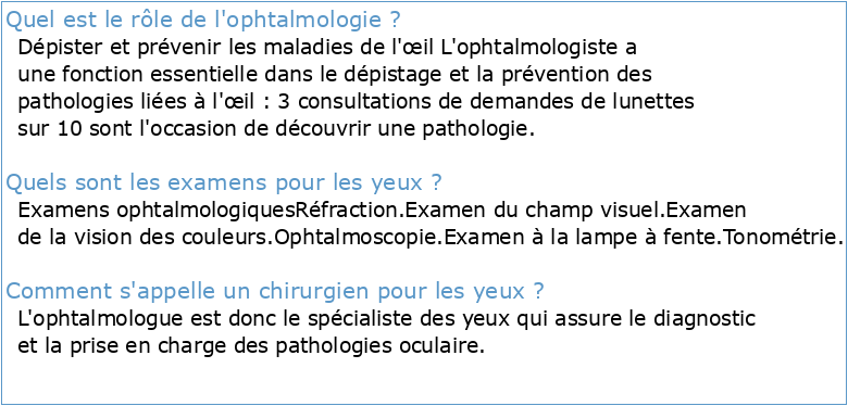 16 Ophtalmologie