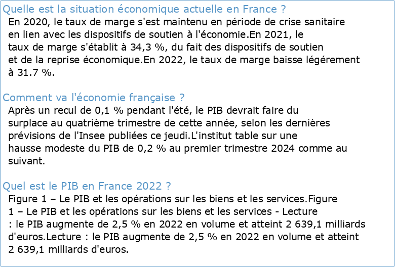 L'économie française en 2022 selon le panel des