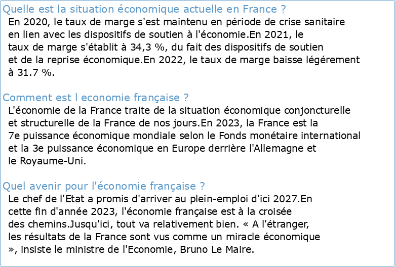 L'économie française en 2020-2022 selon le panel des
