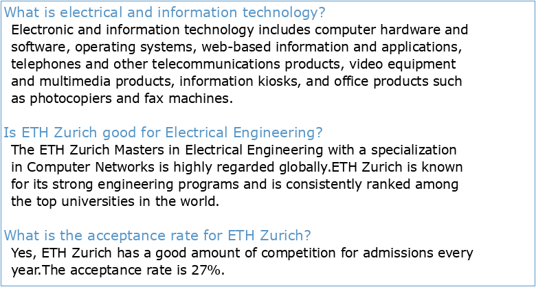 Department of Information Technology and Electrical