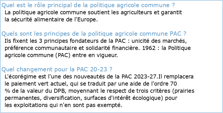 Vers la politique agricole commune de l'après-2020  EUROPA