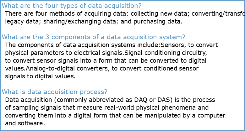 Data Acquisition Handbook