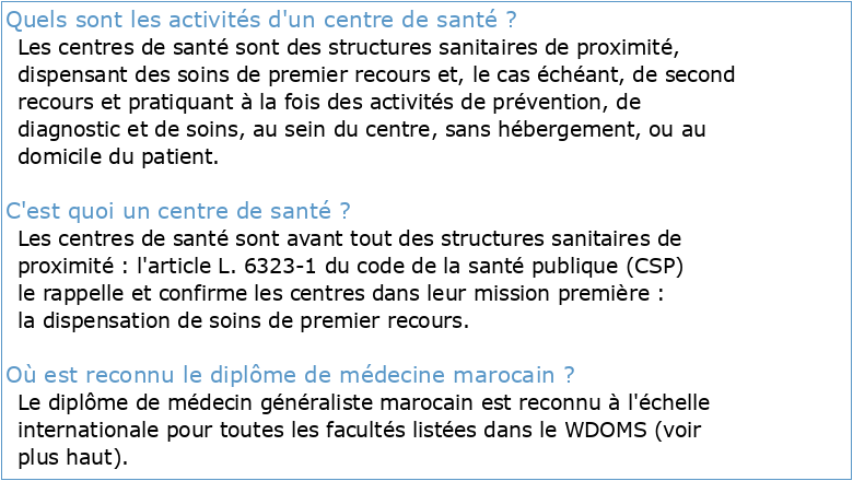 Centre de Santé / Médecine Générale Guide santé / bien-être des