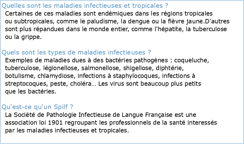 DESC Pathologie infectieuse et tropicale clinique et biologique