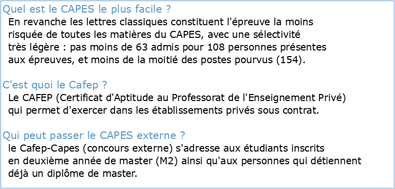 Concours : CAPES externe et CAFEP-CAPES Section : numérique