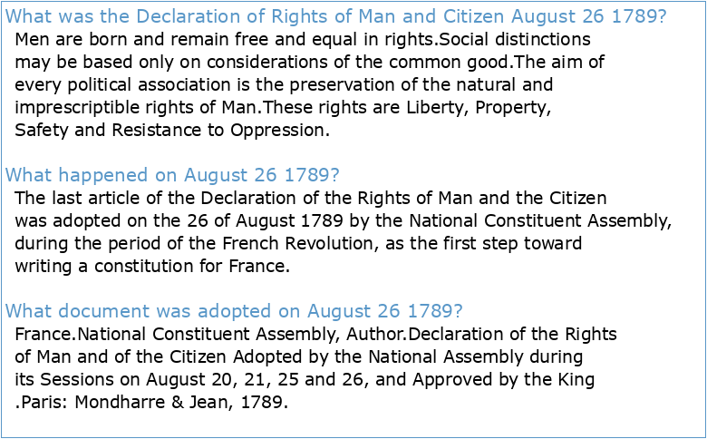 DECLARATION OF HUMAN AND CIVIC RIGHTS OF 26 AUGUST 1789