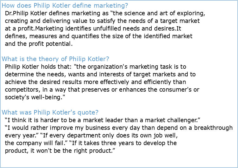 Marketing – Philit kotler by Philip Kotler