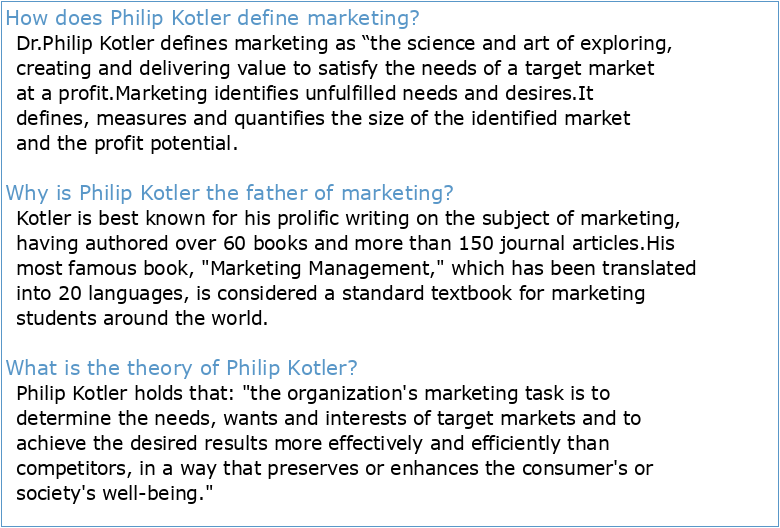 Marketing Kotler by Philip Kotler