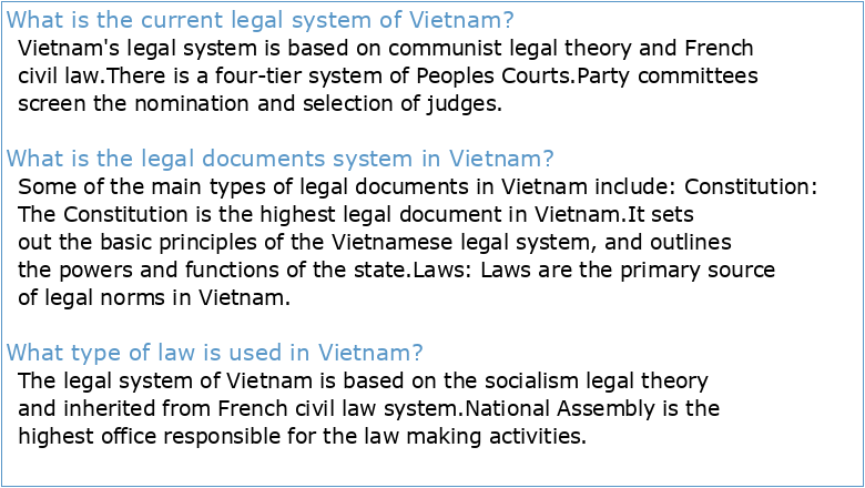 OFFICIAL GAZETTE Vietnam Law and Legal Forum