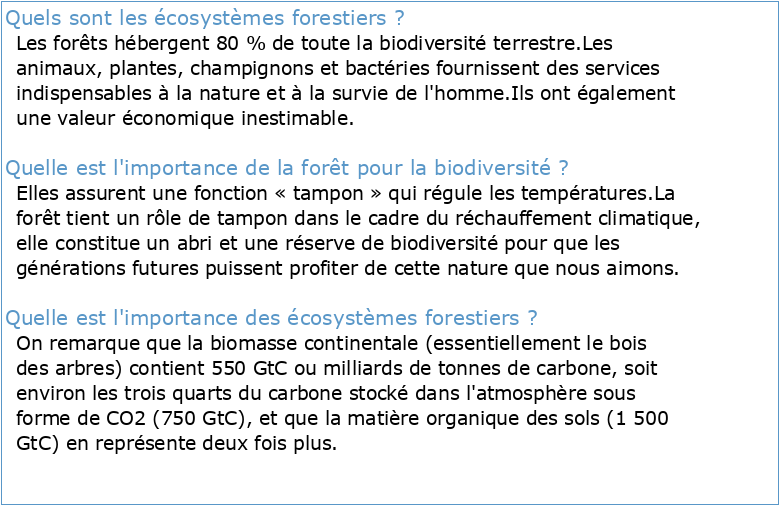 Chapitre2 : Naturalité et biodiversité des écosystèmes forestiers