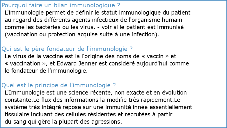 Immunologie générale (partim FARM)
