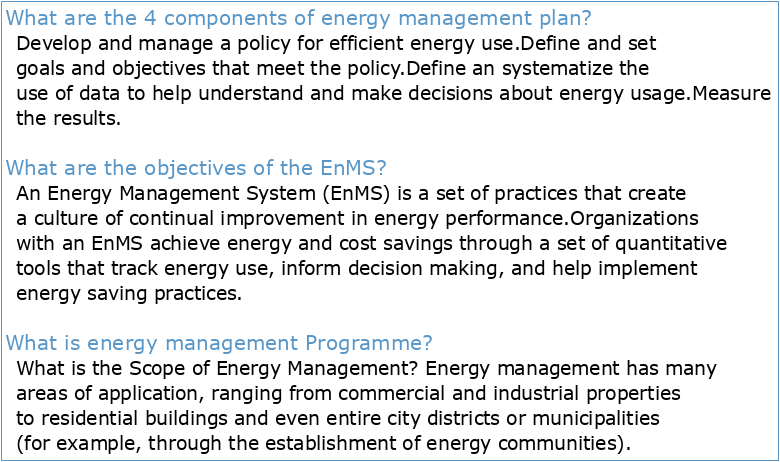 Energy Management Training Primer