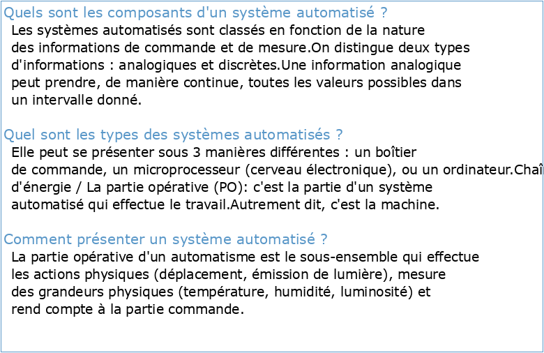 S4 UED 22 Matière 1 : Architecture des Systèmes Automatisés (VHS