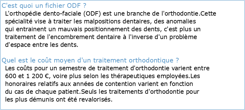 Terminologie en ODF