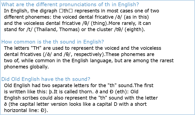 Pronunciation of English Words with /th/ Sounds among Senior High