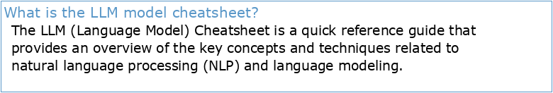 CheatSheet-LLM/Large Language Model Cheat Sheetpdf at main