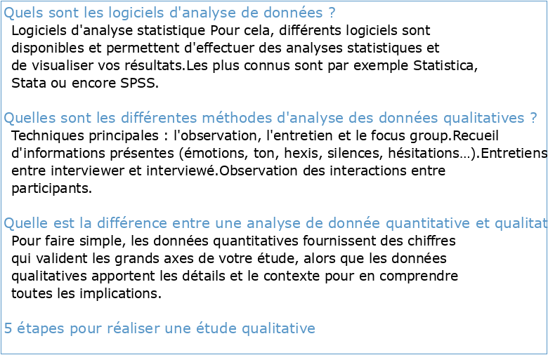 Logiciels d'analyse de données qualitatives ou d'analyse qualitative ?
