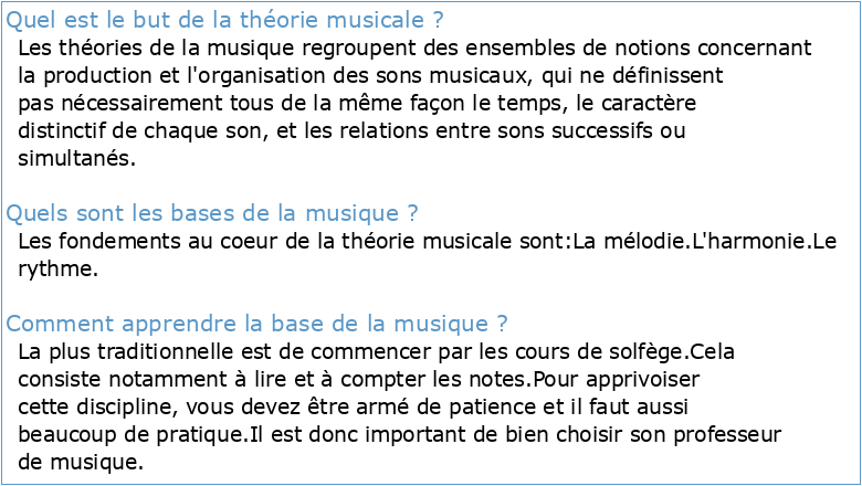 Theorie de la musique Danhauser