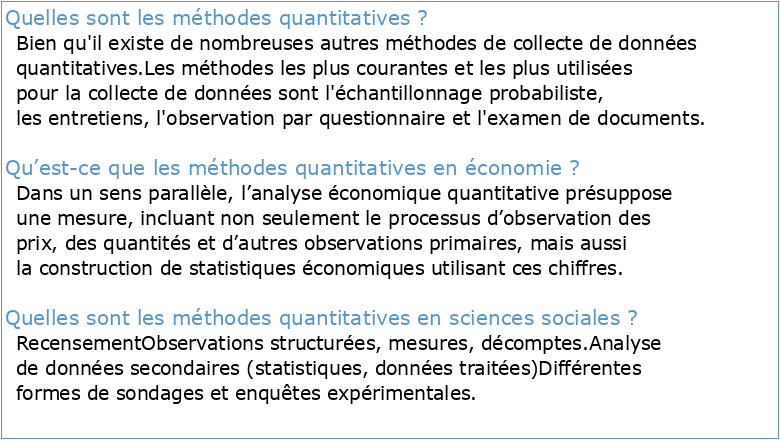 Méthodes quantitatives de l'Economie (Partie B)