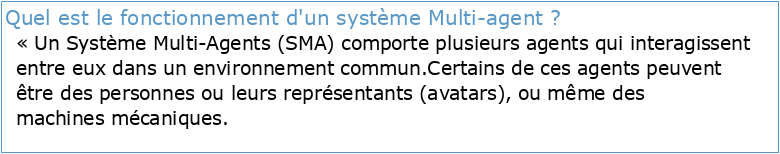 Introduction aux Systèmes Multi-Agents