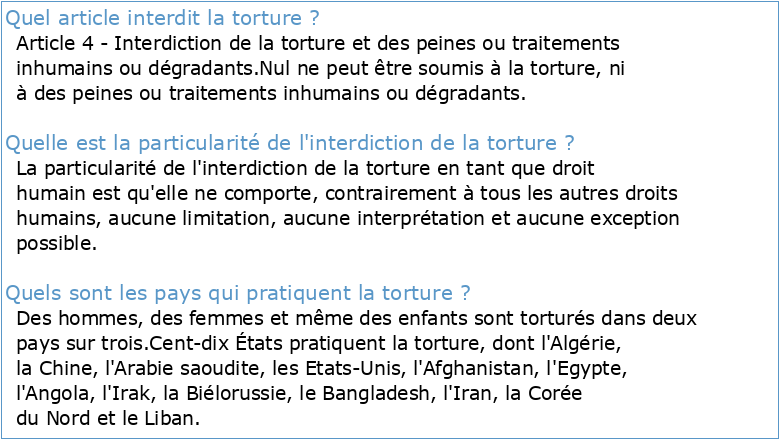 Convention contre la torture et autres peines ou traitements cruels