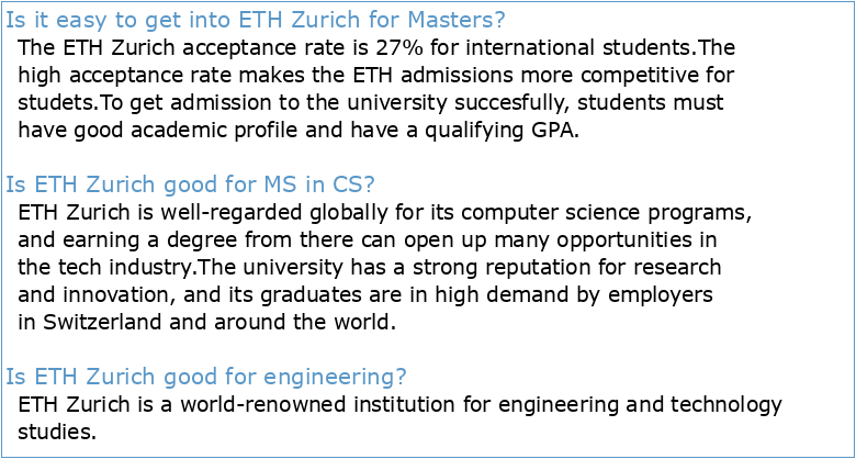 Study Guide Master of Science ETH in Process Engineering