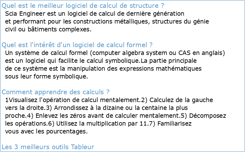 Logiciel de calcul formel Cours 1