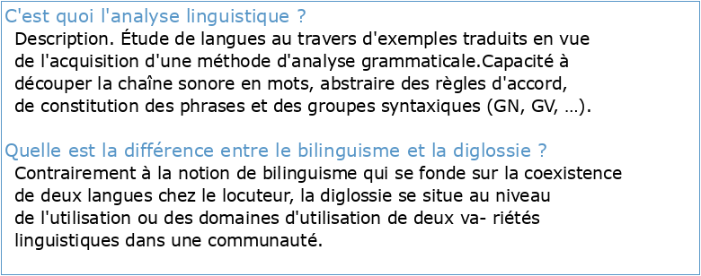 Le bilinguisme dialectal: un modèle d’analyse