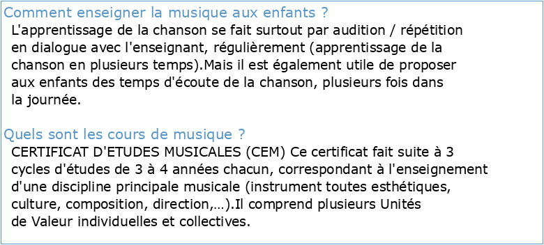 Programme d'Education musicale – Cycle primaire1