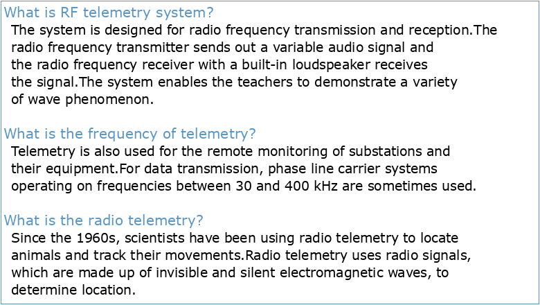 120-08 Telemetry (TM) Radio Frequency( RF) Handbook