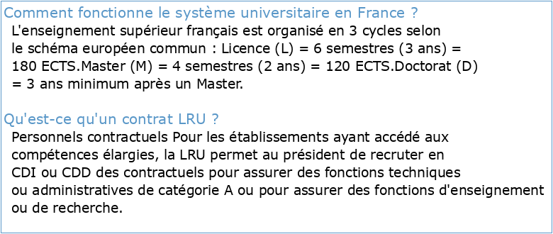 Le principe d'autonomie des universités françaises